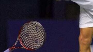 <b>CABREADO.</b> Nada contento terminó el tenista español con su eliminación del Abierto de Tokio.