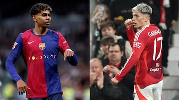 Yamal y Garnacho, los dos futbolistas sub-21 más determinantes en las cinco grandes ligas de Europa.