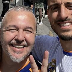 Joselu celebró la Champions del Real Madrid en París