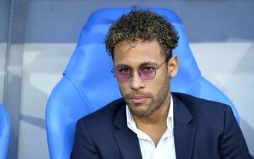 Neymar Jr attends the Coupe de France Final between Les Herbiers VF and Paris Saint-Germain at Stade de France on May 8, 2018 in Paris, France. (Photo by Aurelien Meunier/Getty Images)