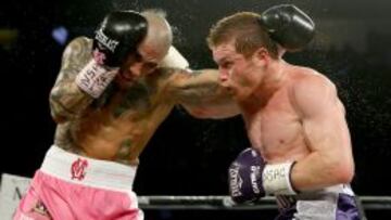 Canelo se corona por decisi&oacute;n un&aacute;nime ante Cotto.