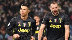 La Juventus celebra la victoria ante la Roma 