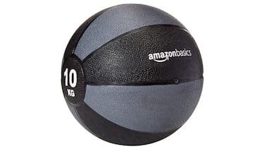 Este balón medicinal ayuda a aumentar la fuerza y a mejorar el equilibrio y la coordinación