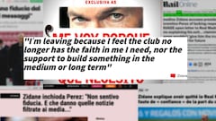Global repercussion from Zidane's open letter in AS