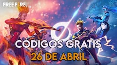 Free Fire | Códigos de hoy miércoles 26 de abril de 2023: recompensas gratis