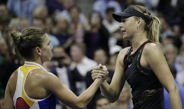 Sharapova downs second seed Halep on US Open return