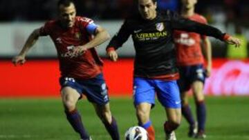 Koke pugna con Puñal. Ante Osasuna el canterano dio dos asistencias.