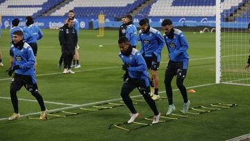 Entrenamiento Deportivo de La Coruña. yeremay, juergen quiles miku