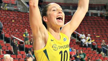 Sue Bird, despu&eacute;s de llevar a las Seattle Storm a las Finales de la WNBA.