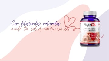 Las cápsulas naturales Phytocol reducen la absorción del colesterol en el intestino y puedes encontrarlas en Amazon.