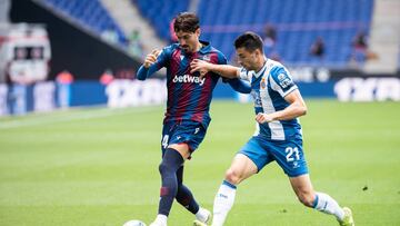 SPAIN, BARCELONA, RCD Stadium on 20 june 2020; Jos&eacute; Campa&ntilde;a
  of Levante during la Liga match round 30 against RCD Espanyol
 
 Marc Gonzalez Aloma / AFP7 / Europa Press
 20/06/2020 ONLY FOR USE IN SPAIN