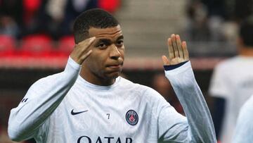 Mbapp¨¦, jugador del PSG.
