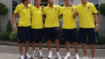 <b>CON GANAS DE AGRADAR. </b>Mateo Musacchio, Joan Oriol, José Manuel Catalá, Mario Gaspar y Kiko Olivas.