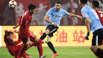 Yannick Ferreira Carrasco en China.