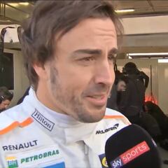 Alonso tras probar el McLaren: "Vienen buenos tiempos..."
