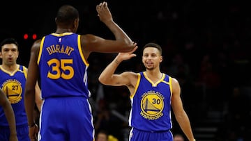 Stephen Curry y Kevin Durant, pr&oacute;ximo objetivo, LeBron.