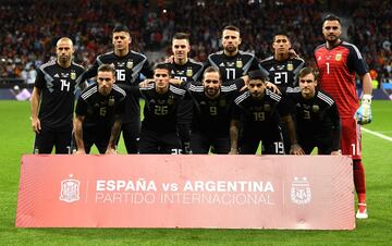 Argentina's starting line-up.