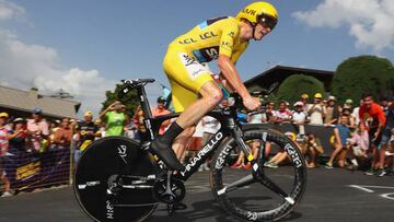 Chris Froome gan&oacute; la cronoescalada del Tour entre Sallanches y Meg&eacute;ve.