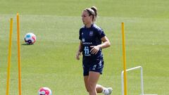 Alexia Putellas en un entrenamiento con España.