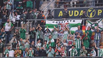 La afición del Córdoba en la última visita al Mirandilla en el mes de noviembre