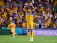 Joachim en la victoria de Tigres en Concachampions.