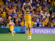 Joachim en la victoria de Tigres en Concachampions.