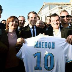 Olympique de Marsella, el equipo del que es aficionado el presidente de Francia, Emmanuel Macron
