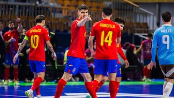 Antonio celebra su gol en la Eurocopa ante Bélgica.