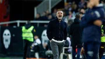 García Pimienta, en Mestalla.