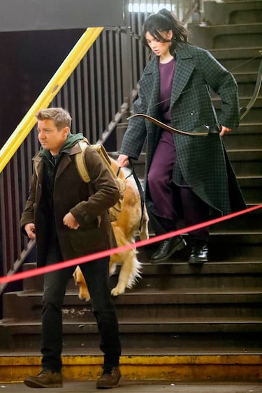 Hawkeye: primeras imágenes del rodaje con Ojo de Halcón y Kate Bishop