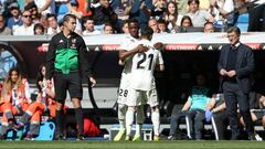 Vinicius y Brahim, con el Real Madrid.