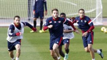 Tito, en un entrenamiento con el Rayo.