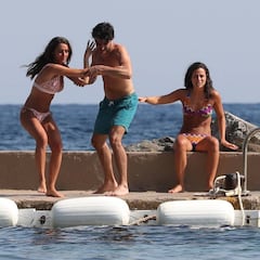 La familia Sainz disfruta de Mallorca durante el parón de la F1