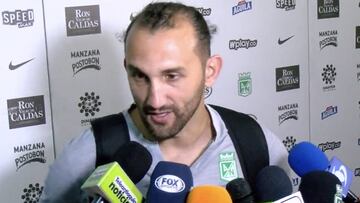 Hernán Barcos después del partido contra Patriotas