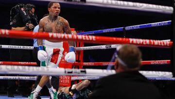 Gervonta Davis, tras noquear a Leo Santa Cruz.