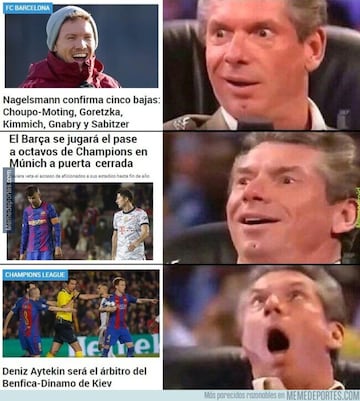 Los mejores memes de la derrota del Barcelona en Champions