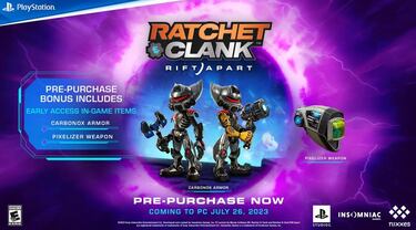 Ratchet & Clank: Una Dimensión Aparte deja de ser exclusivo de PS5 y anuncia fecha de salida en PC