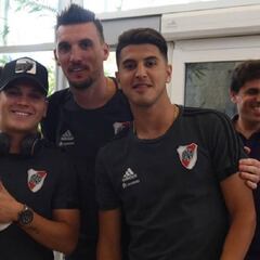 Con Quintero y Santos Borré, River viaja a Madrid