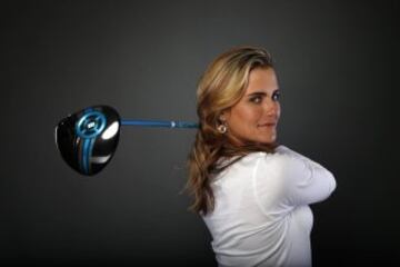 La jugadora de golf Lexi Thompson.