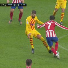 El 'cuadro' de João Félix a Piqué con una bestialidad de caño