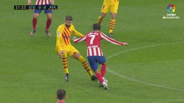 El 'cuadro' de João Félix a Piqué con una bestialidad de caño