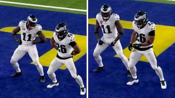 Saquon Barkley & AJ Brown shock fans with Jared McCain’s TikTok dance as touchdown celebration