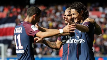 Cavani y Pastore dan la victoria al PSG en el día de Neymar