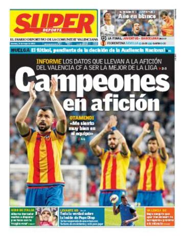 Portadas de la prensa deportiva