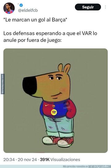 El empate del Bar?a, la victoria del Madrid... Los memes m¨¢s divertidos de la jornada
