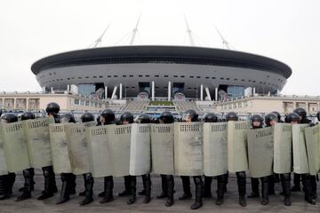 Simulacro de las fuerzas de seguridad rusas.