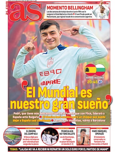 Pedri: De la Fuente lo ‘protege’ más que Flick