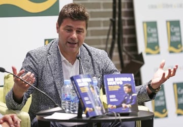 Mauricio Pochettino at the presentation of his book A New World, on 1 June, 2018 in Barcelona.