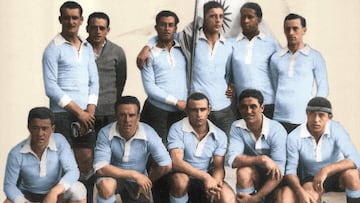 Uruguay: cuatro estrellas en la camiseta con dos Mundiales