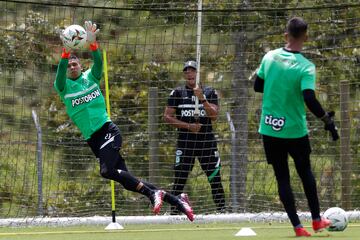 Imágenes del entrenamiento de Atlético Nacional previo al partido ante Bucaramanga